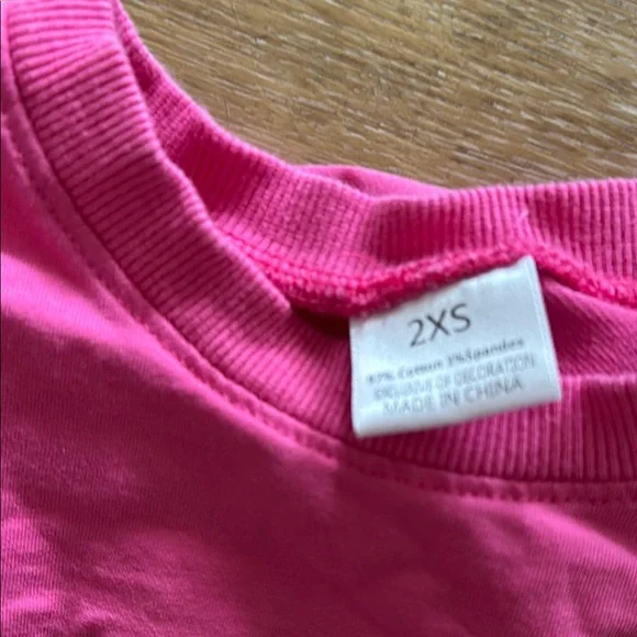 Hot Pink Toddler “MINI” Sweatshirt - Picture 4 of 5